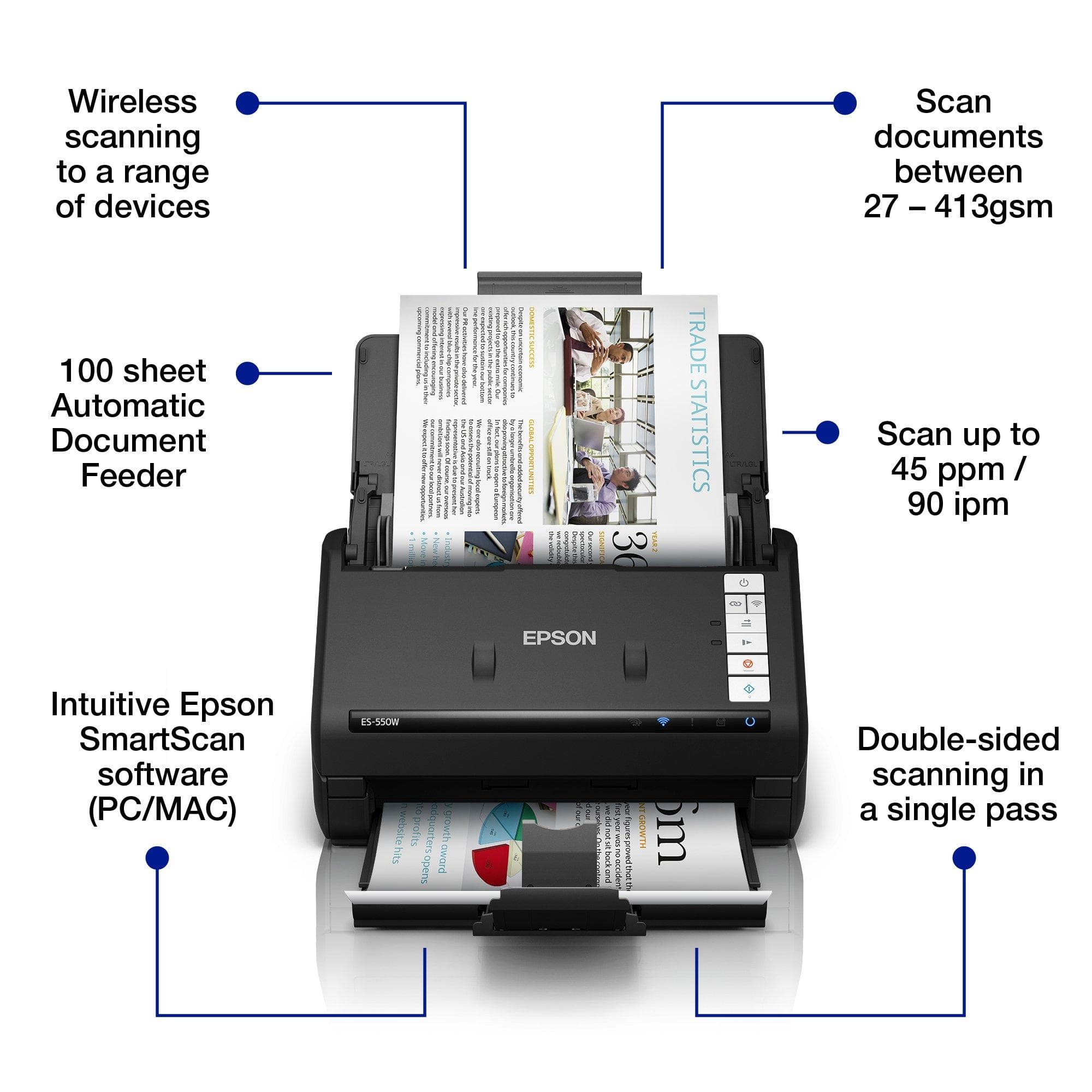 Epson WorkForce ES-550W resim 2